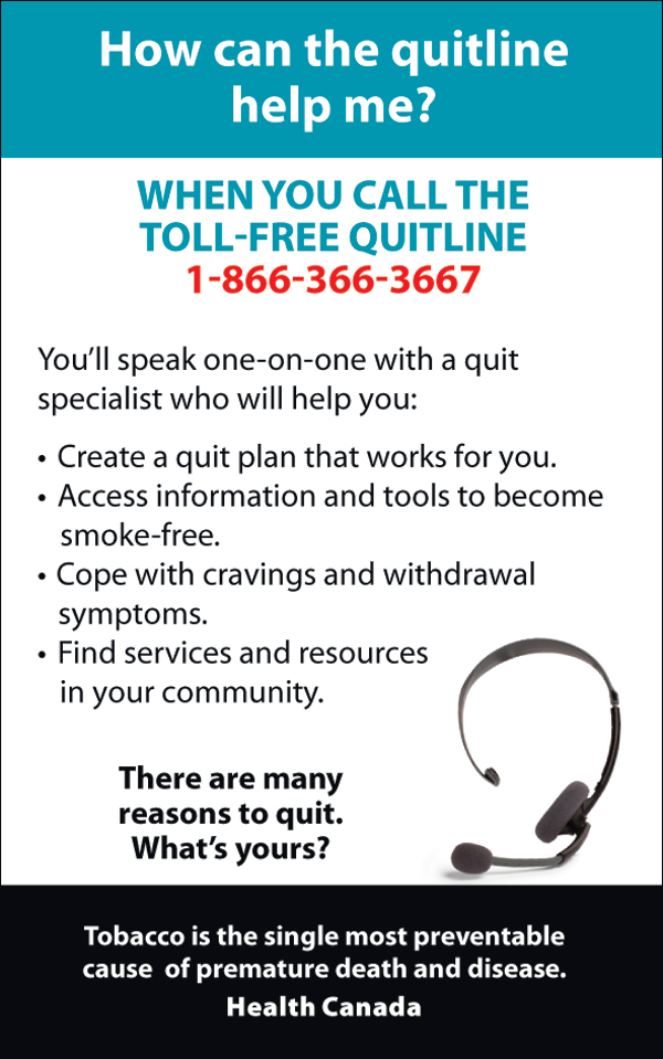 Quitting - interior message, quitline - eng